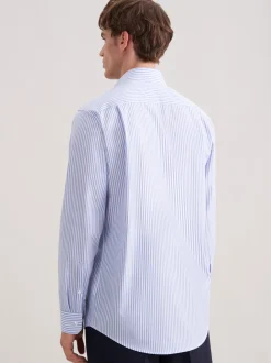 Seidensticker Herren Business Hemd - Regular Fit in blau