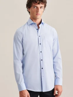 Seidensticker Herren Business Hemd - Regular Fit in blau