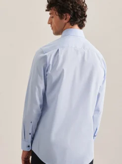 Seidensticker Herren Business Hemd - Regular Fit in blau