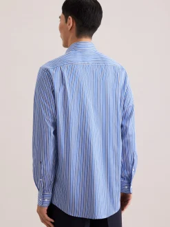 Seidensticker Herren Business Hemd - Regular Fit in blau