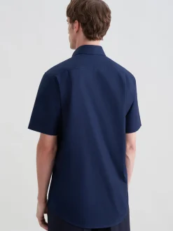 Seidensticker Herren Business Hemd - Regular Fit in blau