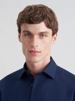 Seidensticker Herren Business Hemd - Regular Fit in blau
