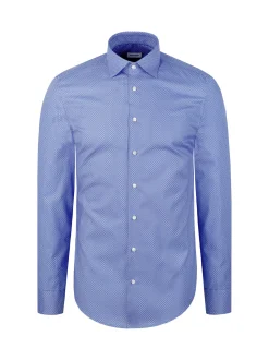 Seidensticker Herren Business Hemd - Regular Fit in blau