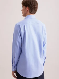 Seidensticker Herren Business Hemd - Regular Fit in blau