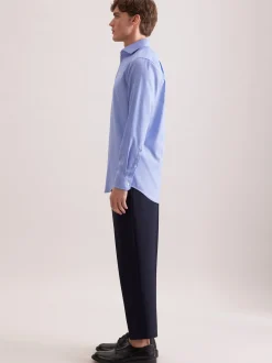 Seidensticker Herren Business Hemd - Regular Fit in blau
