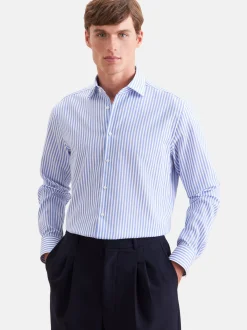 Seidensticker Herren Business Hemd - Regular Fit in blau