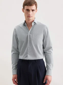 Seidensticker Herren Business Hemd - Regular Fit in blau