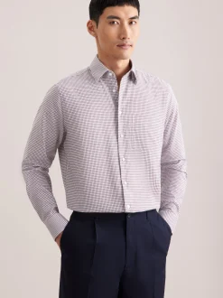 Seidensticker Herren Business Hemd - Regular Fit in braun