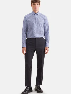 Seidensticker Herren Business Hemd - Shaped Fit in blau