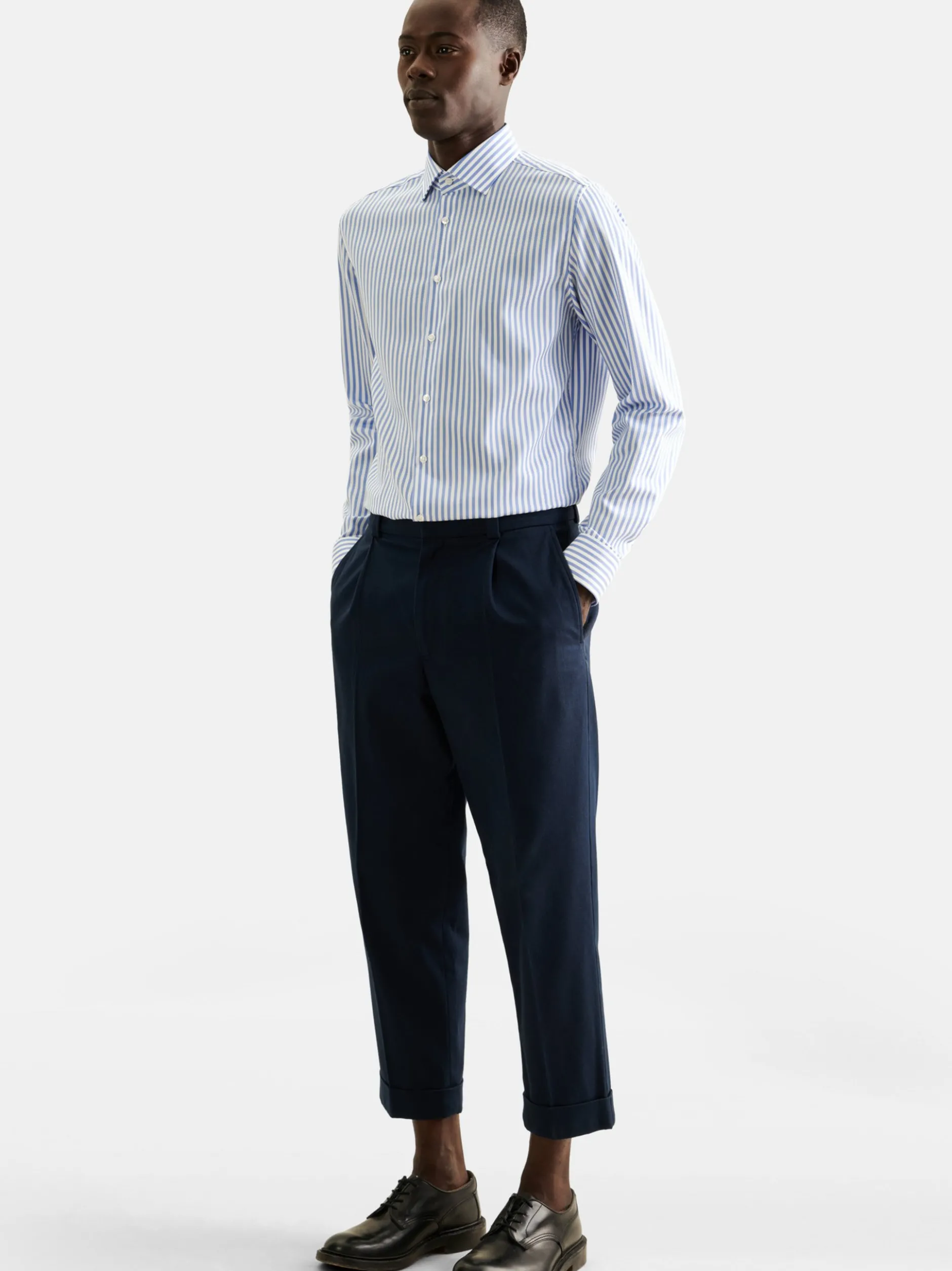 Seidensticker Herren Business Hemd - Shaped Fit in blau