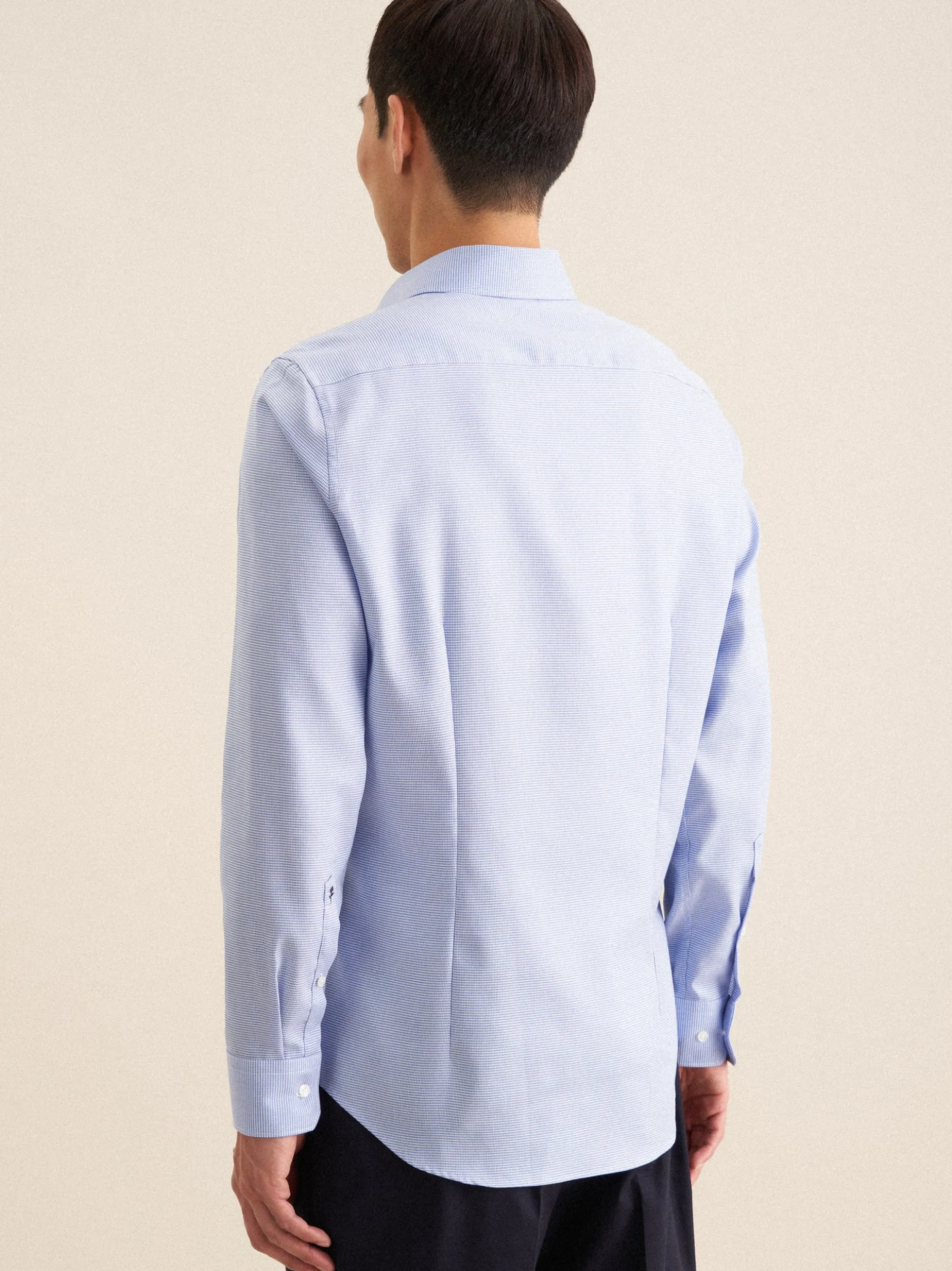 Seidensticker Herren Business Hemd - Shaped Fit in blau