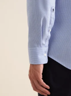 Seidensticker Herren Business Hemd - Shaped Fit in blau