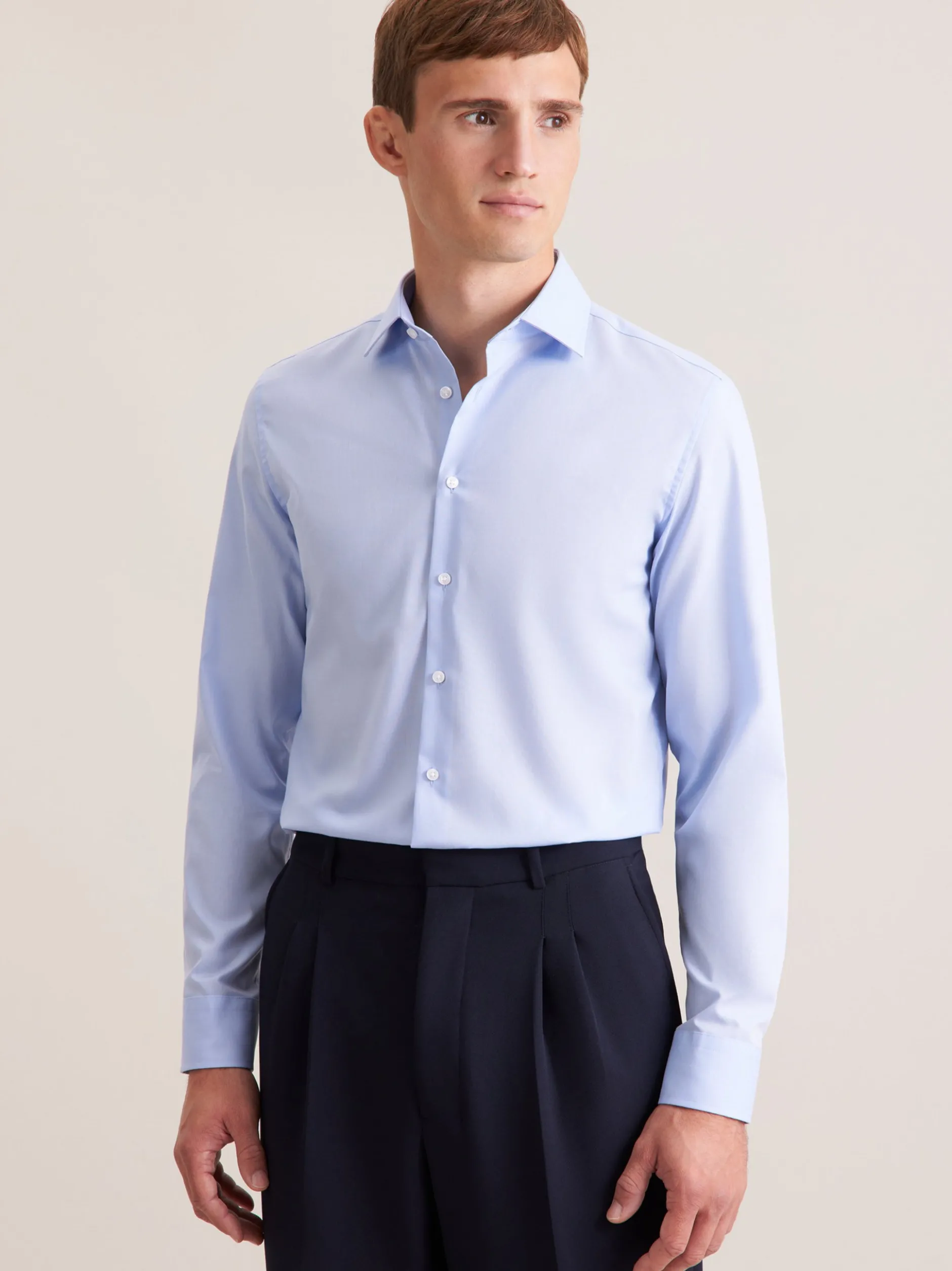 Seidensticker Herren Business Hemd - Shaped Fit in hellblau