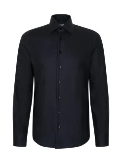 Seidensticker Herren Business Hemd - Shaped Fit in schwarz