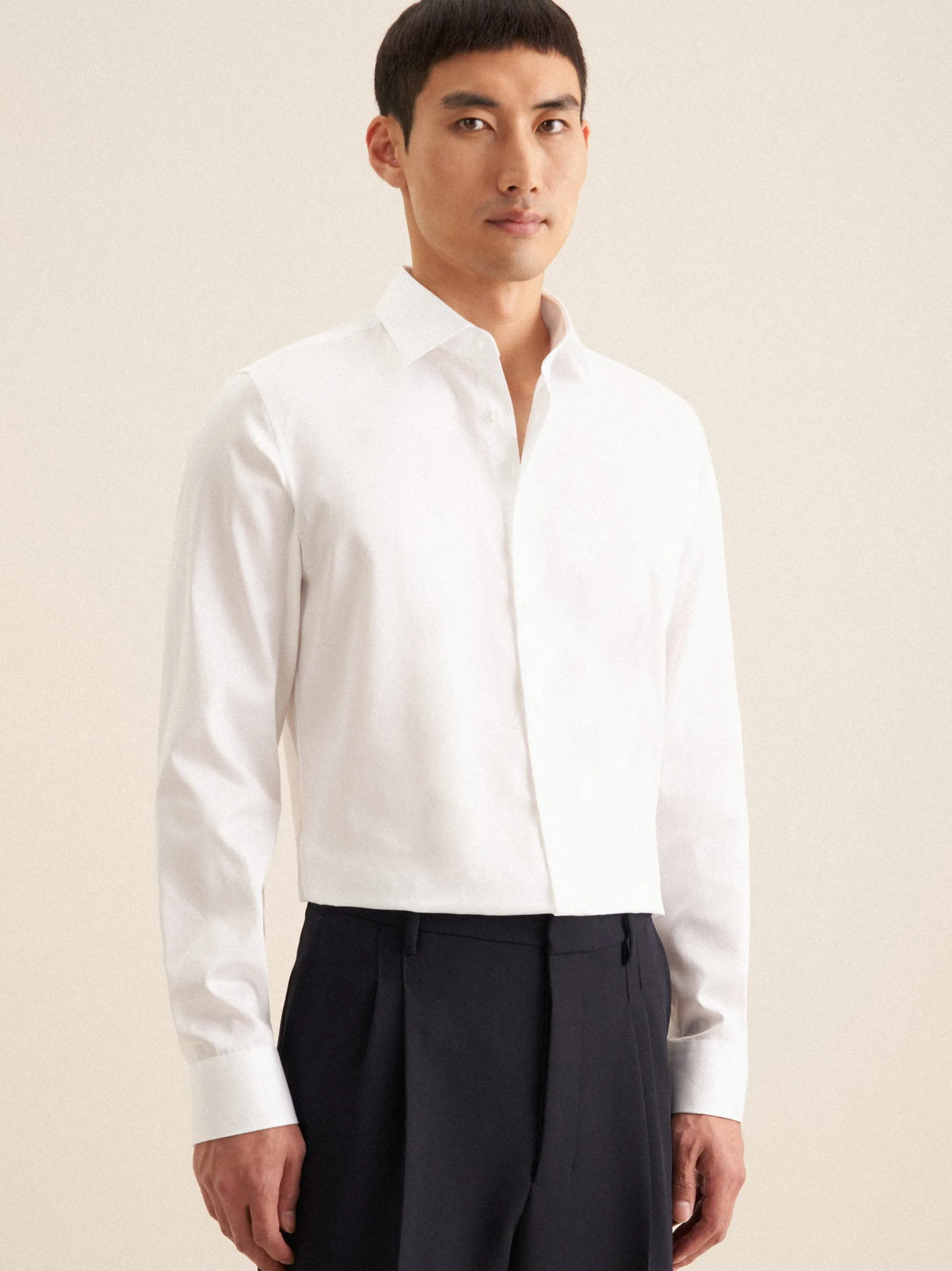 Seidensticker Herren Business Hemd - Shaped Fit in weiß