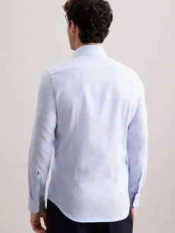 Seidensticker Herren Business Hemd - Slim Fit in blau