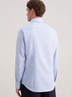 Seidensticker Herren Business Hemd - Slim Fit in blau