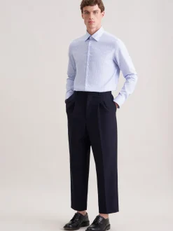 Seidensticker Herren Business Hemd - Slim Fit in blau