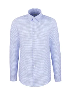 Seidensticker Herren Business Hemd - Slim Fit in blau