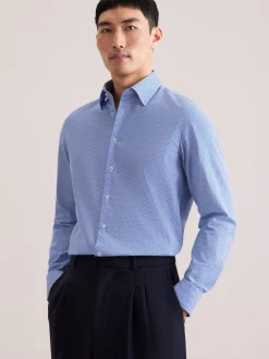 Seidensticker Herren Business Hemd - Slim Fit in blau