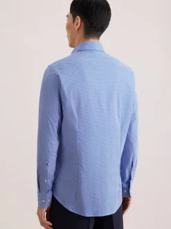 Seidensticker Herren Business Hemd - Slim Fit in blau