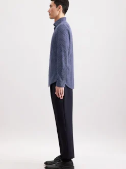 Seidensticker Herren Business Hemd - Slim Fit in blau