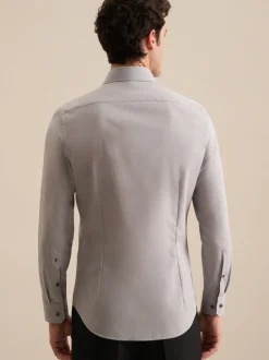 Seidensticker Herren Business Hemd - Slim Fit in grau