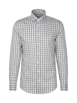 Seidensticker Herren Business Hemd - Slim Fit in grün