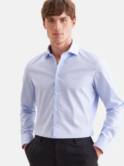 Seidensticker Herren Business Hemd - Slim Fit in hellblau
