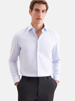 Seidensticker Herren Business Hemd - Slim Fit in hellblau