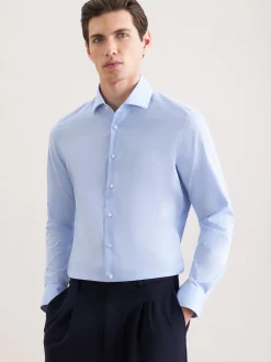 Seidensticker Herren Business Hemd - Slim Fit in hellblau