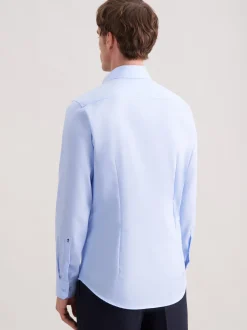 Seidensticker Herren Business Hemd - Slim Fit in hellblau