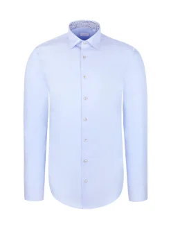 Seidensticker Herren Business Hemd - Slim Fit in hellblau