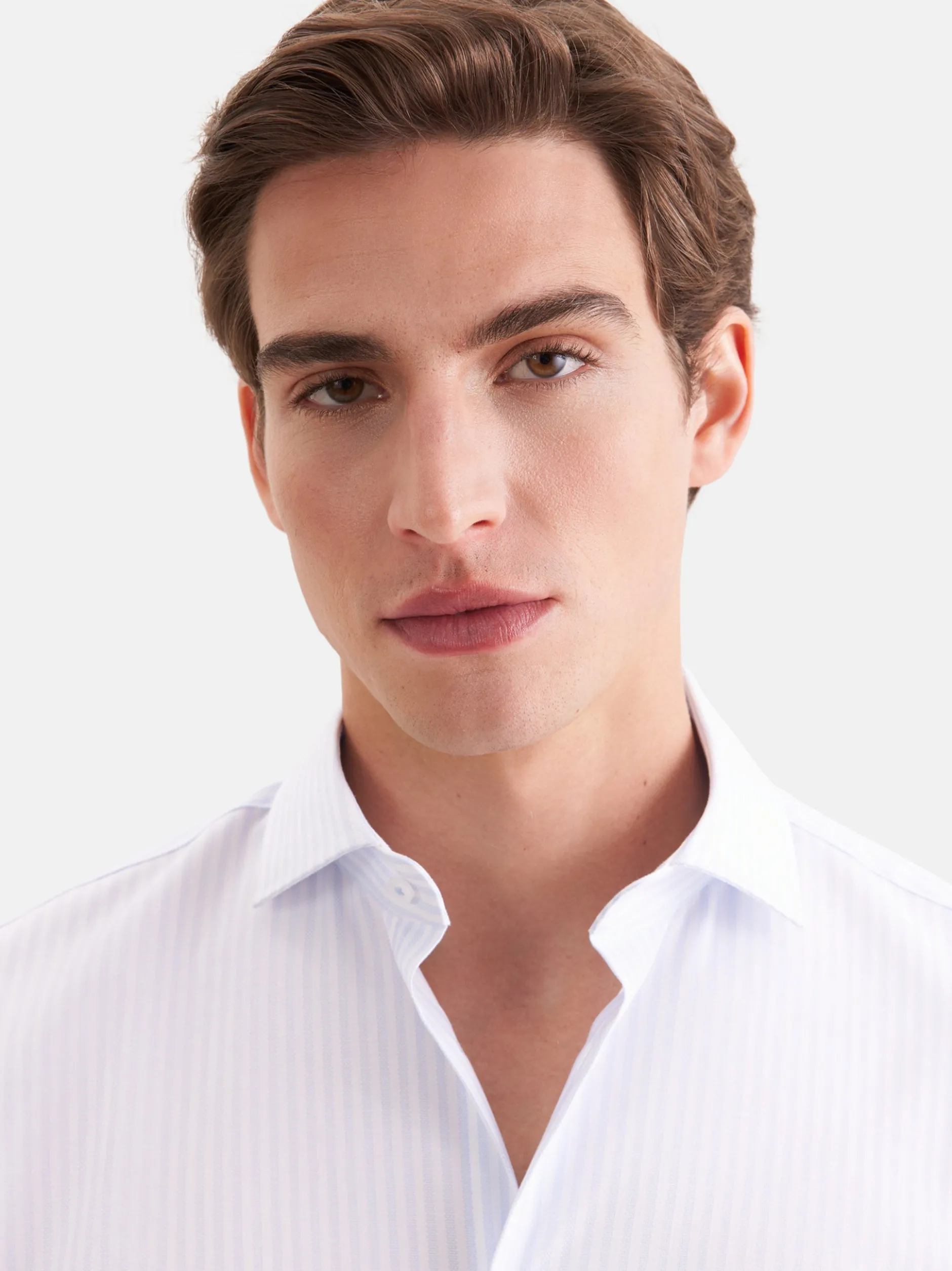 Seidensticker Herren Business Hemd - Slim Fit in hellblau weiß