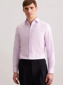 Seidensticker Herren Business Hemd - Slim Fit in lila