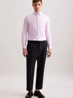 Seidensticker Herren Business Hemd - Slim Fit in lila