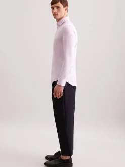 Seidensticker Herren Business Hemd - Slim Fit in lila