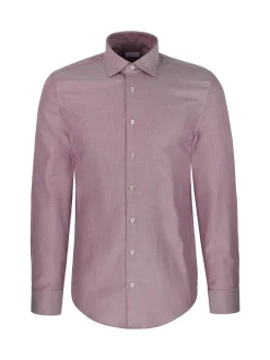 Seidensticker Herren Business Hemd - Slim Fit in lila