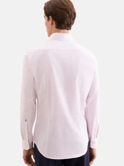 Seidensticker Herren Business Hemd - Slim Fit in rosa weiß