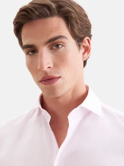 Seidensticker Herren Business Hemd - Slim Fit in rosa weiß