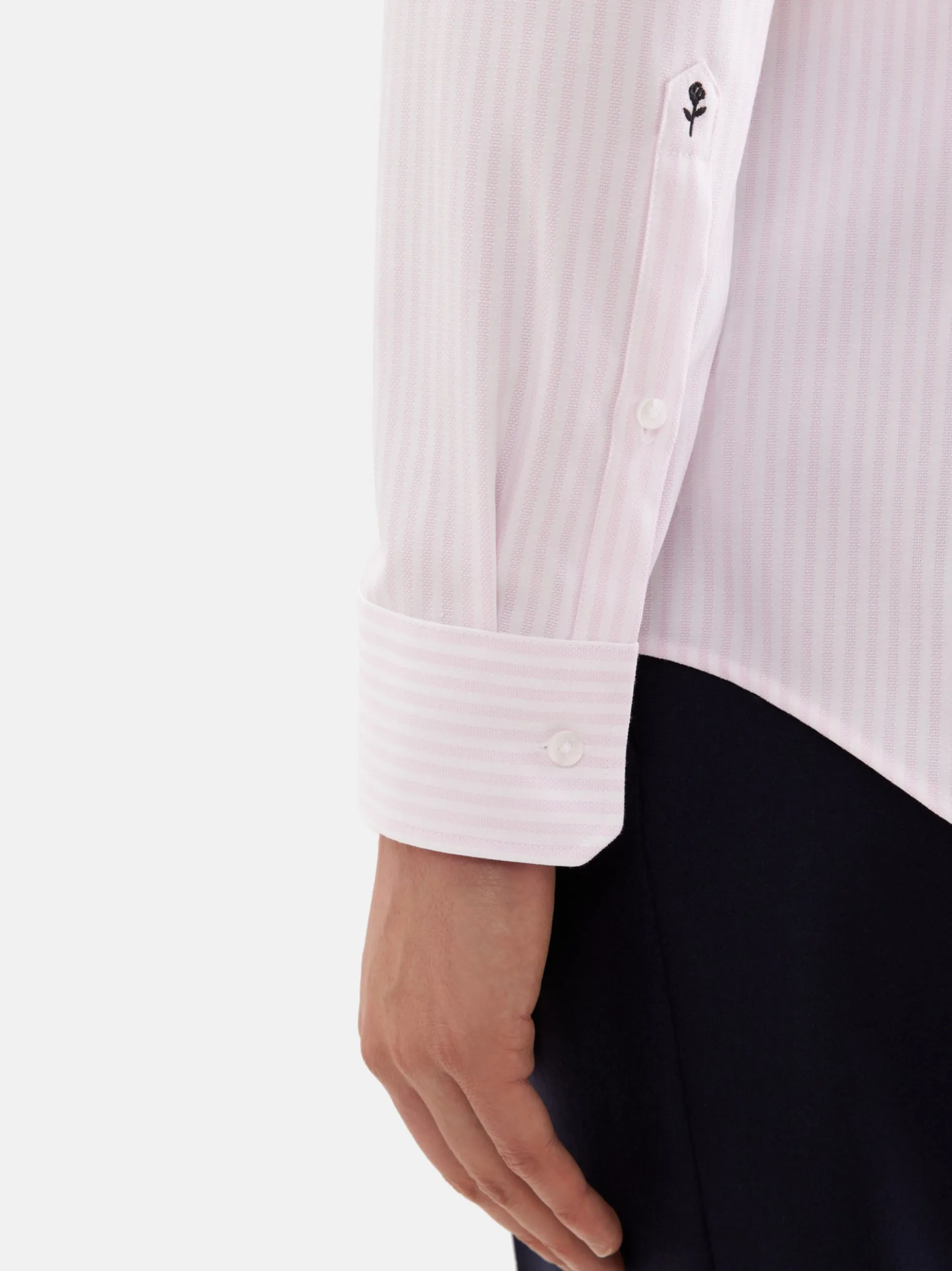 Seidensticker Herren Business Hemd - Slim Fit in rosa weiß