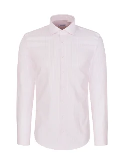 Seidensticker Herren Business Hemd - Slim Fit in rosa weiß
