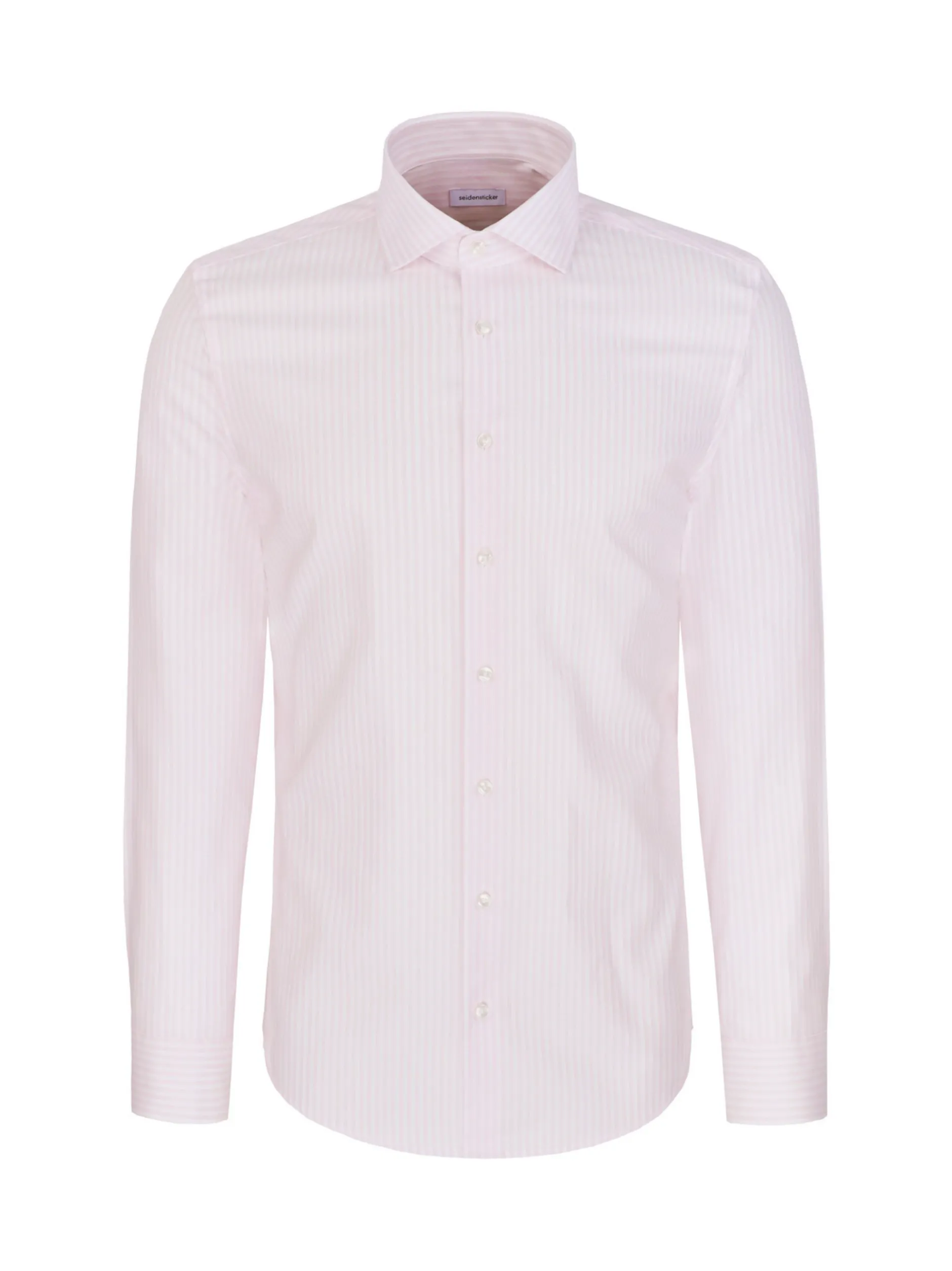 Seidensticker Herren Business Hemd - Slim Fit in rosa weiß