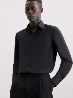 Seidensticker Herren Business Hemd - Slim Fit in schwarz