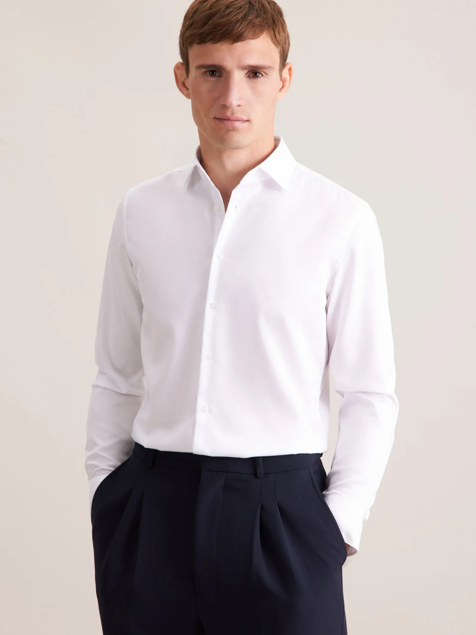 Seidensticker Herren Business Hemd - Slim Fit in weiß