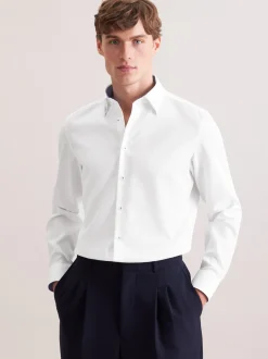 Seidensticker Herren Business Hemd - Slim Fit in weiß