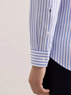 Seidensticker Herren Business Hemd - Slim Fit in weiß blau