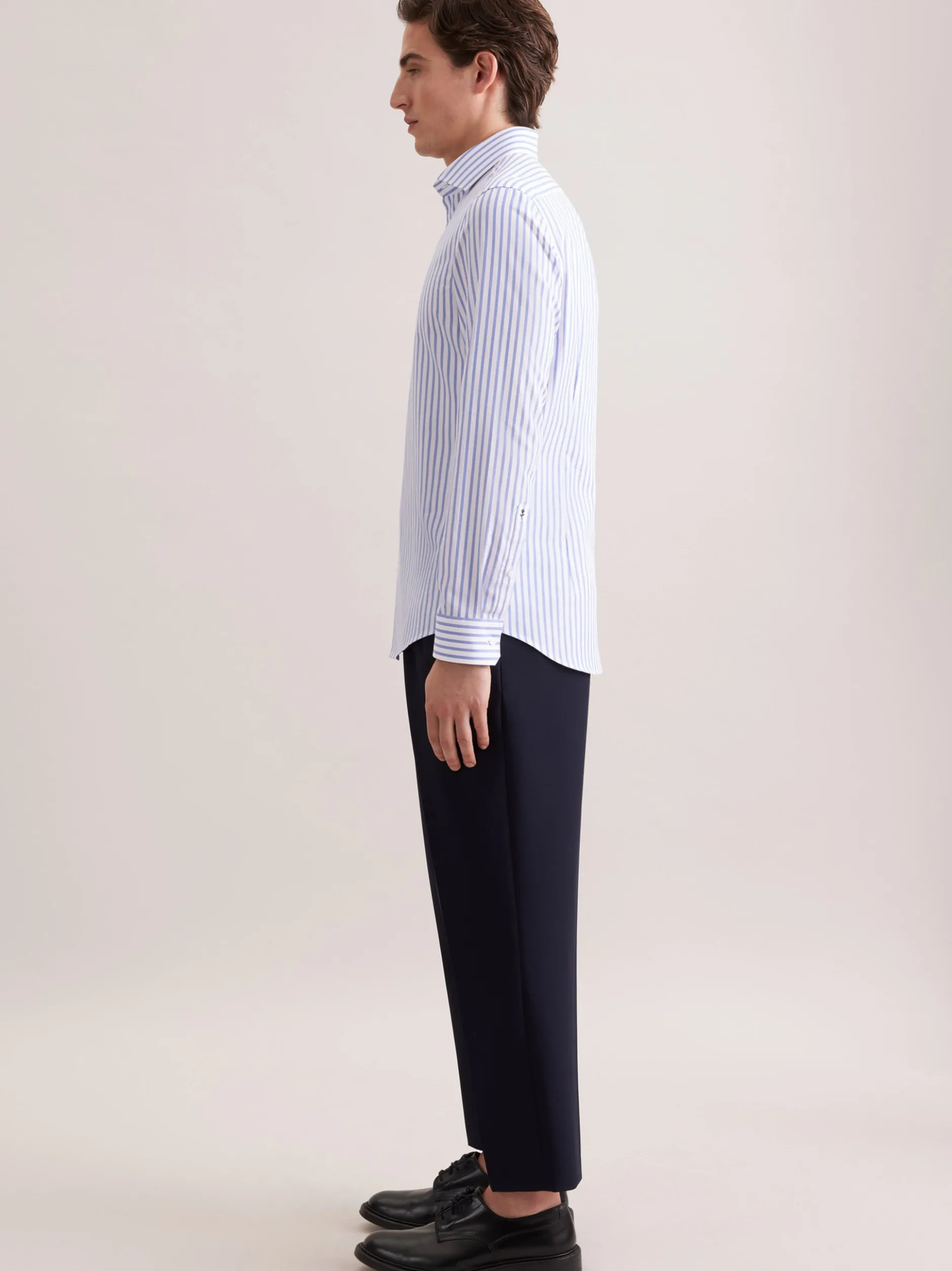 Seidensticker Herren Business Hemd - Slim Fit in weiß blau