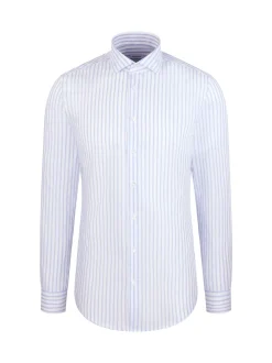 Seidensticker Herren Business Hemd - Slim Fit in weiß hellblau