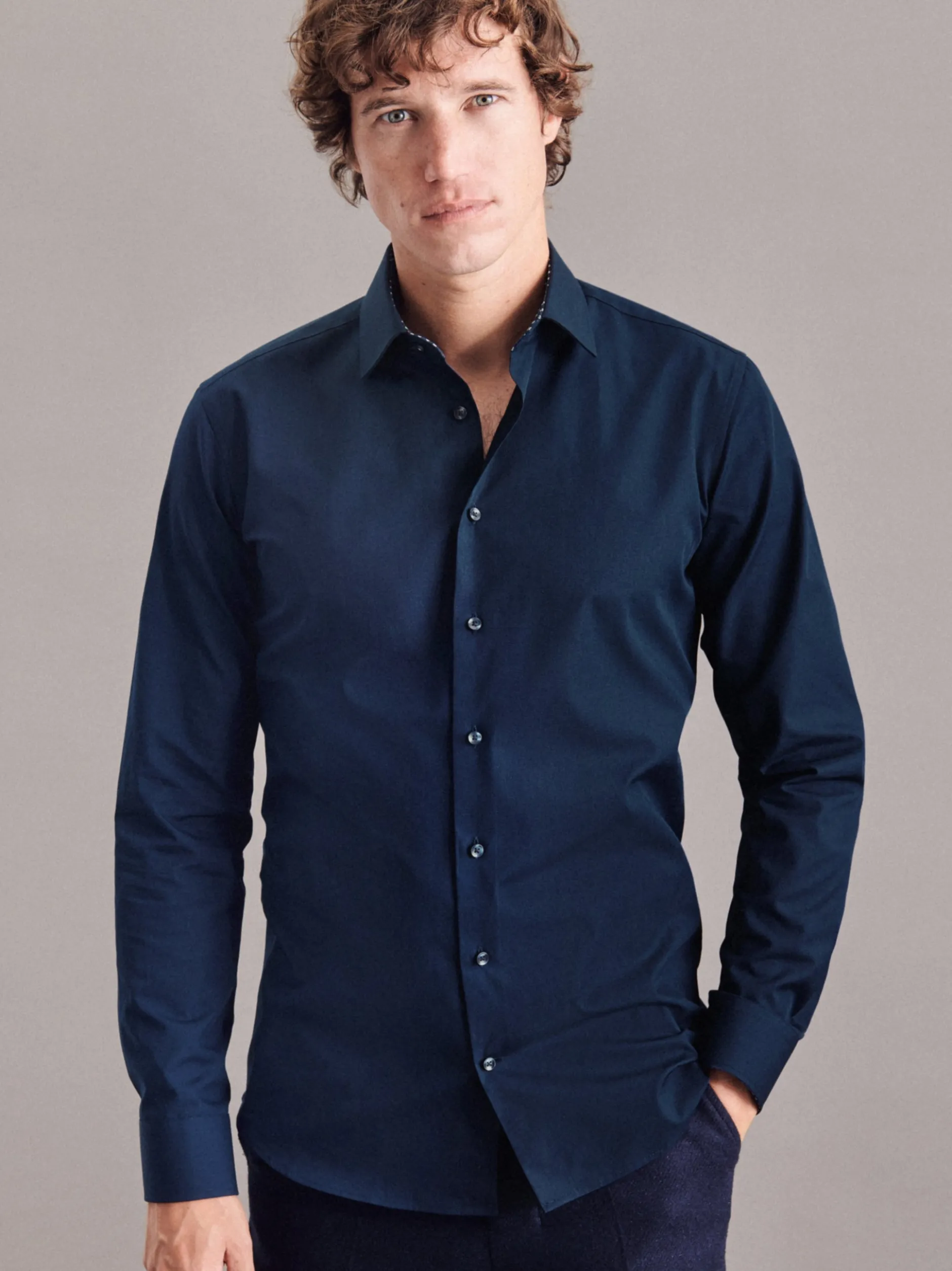 Seidensticker Herren Business Hemd - X-Slim Fit in blau